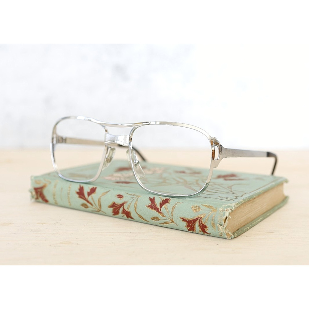 Vintage Aviator Eyeglass Frames 1970s made in France Classic Pilot Eyewear
